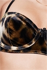 Бюстгальтер «балкон» с косточками из бархата Kora Leopard артикул 149315844