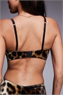 Бюстгальтер «балкон» с косточками из бархата с леопардовым принтом от Fuller Bust Kora артикул 149315633