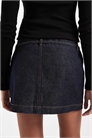 Микро-мини-юбка из денима с ремнем артикул 154854994