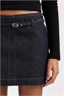 Микро-мини-юбка из денима с ремнем артикул 154854994