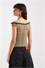 Топ с кружевом и оборками на плечах от Mayu артикул 155589493