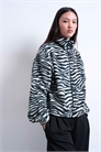 Флисовая кофта Borg с застежкой-молнией и принтом «зебра» артикул 147867857