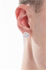 Сережки-гвоздики с кубическим цирконием артикул 150594503