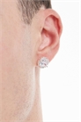 Сережки-гвоздики с кубическим цирконием артикул 150594503