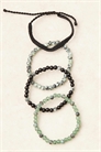 Набор из 4 браслетов с бусинами и шнурком артикул 140912906