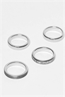 Набор из 4 простых колец артикул 143571327