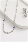 Колье из камней и цепочки артикул 155054684