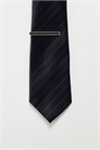 Галстук в полоску с зажимом артикул 151184371