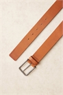 Кожаный ремень с квадратной пряжкой шириной 35 мм артикул 151415691