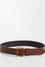 Кожаный ремень средней ширины с логотипом 1 3/8, цвет: светло-коричневый артикул 148253228