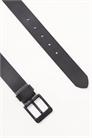 Ремень с кожаной пряжкой с логотипом артикул 142169057