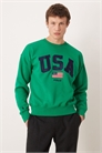 Унисекс-толстовка с логотипом на груди и круглым вырезом от сборной США артикул 152670599