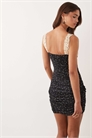 Мини-платье из сетчатой ткани с вставкой на груди артикул 155845688