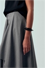 Макси-юбка с асимметричным подолом артикул 155320440