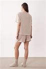 Комплект из просторной футболки и шорт-пижамы артикул 154237214