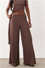 Брюки с широкими брючинами из тонкой ткани «луковая кожица» co-ord артикул 155970975