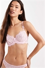 Бюстгальтер-балконет с косточками и кружевом, без наполнителя артикул 150201735