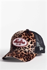 Женская бейсболка с логотипом и леопардовым принтом артикул 154895114