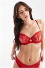 Бюстгальтер-балконет с косточками и кружевом Lina без наполнителя артикул 150201731