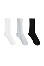 3 пары классических спортивных носков из смесовой ткани с полиамидом артикул 155672045
