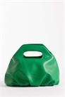Мягкая сумка с рюшами и ремнем через плечо, зеленая артикул 154692697