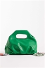 Мягкая сумка с рюшами и ремнем через плечо, зеленая артикул 154692697