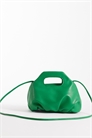 Мягкая сумка с рюшами и ремнем через плечо, зеленая артикул 154692697