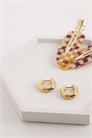 Серьги-кольца с узором в горошек артикул 155681913