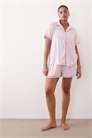 Комплект короткой пижамы с ребристым кантом артикул 153083633