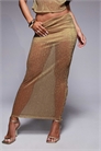 Макси-юбка из металлической плиссированной ткани с витыми элементами co-ord артикул 149274852