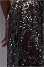 Макси-юбка из прозрачной сетки с пайетками артикул 153532911