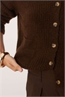 Вязаный кардиган с накладными карманами из шерсти артикул 150501009