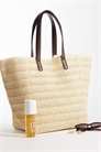 Соломенная сумка-тоут большого размера с ручками из искусственной кожи артикул 153837902