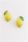 Серьги-гвоздики с лимоном артикул 155002005