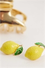Серьги-гвоздики с лимоном артикул 155002005