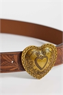 Ремень с пряжкой в виде сердца в винтажном стиле артикул 152702016