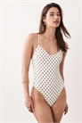 Купальник в горошек артикул 153251883