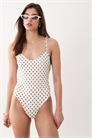 Купальник в горошек артикул 153251883