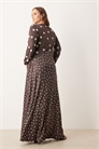 Макси-платье с длинными рукавами, с эффектом «слинки» и принтом артикул 151417843