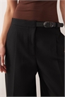 Брюки прямого кроя с застежкой-пряжкой артикул 155145184