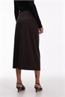 Эластичная юбка средней длины с закрученным элементом артикул 149244974
