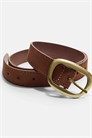 Ремень с отстрочкой и асимметричной пряжкой артикул 150665183