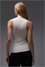 Мягкий топ без рукавов с высоким воротником артикул 153891741