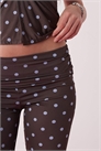 Капри-брюки для йоги в горошек артикул 149103659