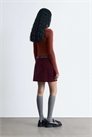 Мини-юбка из вельвета с высоким содержанием хлопка артикул 152667097