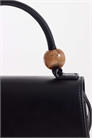 Сумка через плечо с ручкой в виде шарика из искусственной кожи и съемным ремнем артикул 151270761