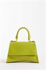 Мини-сумка с изогнутым дном и ремнем через плечо, зеленого цвета артикул 154692725