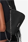 Атласная сумка через плечо с цепочкой артикул 149513337