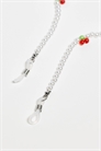 Цепочка для солнцезащитных очков с мини-бусинами в виде вишен и искусственными жемчужинами артикул 145392410