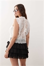 Кружевная микро-мини-юбка артикул 141497313